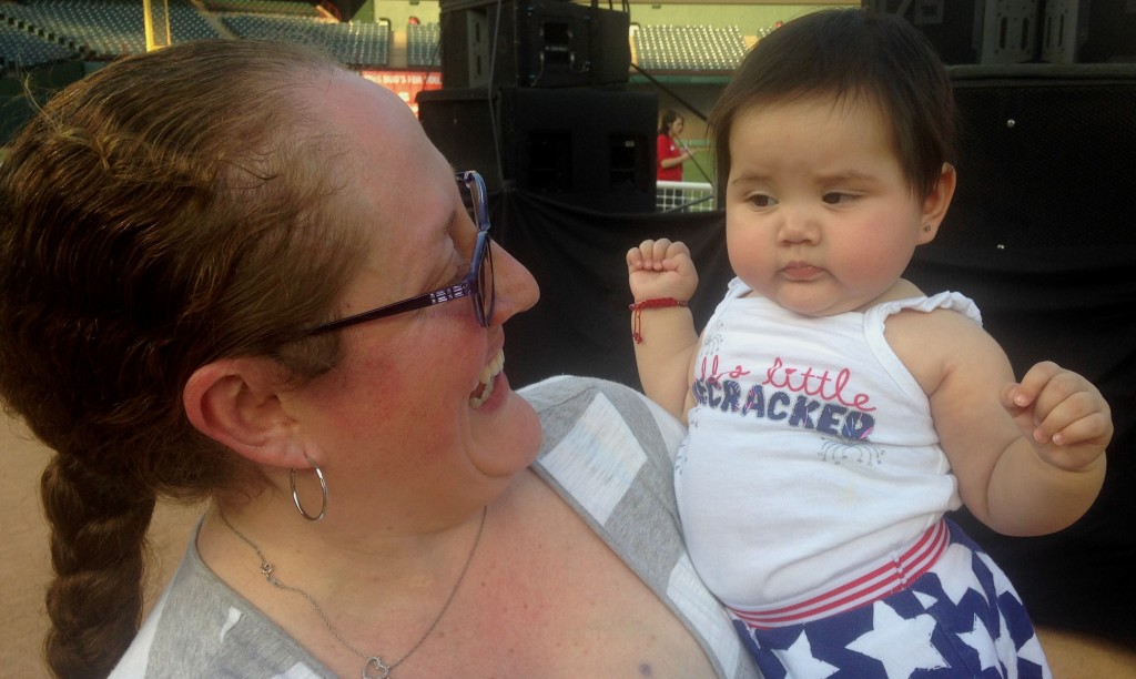 Photo: LaQuenda Jackson Santander fans in all sizes came out to Rally Night festivities.