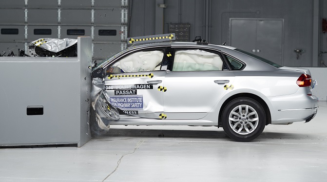 The Volkswagen Passat passed the test for moderately priced midsize cars.