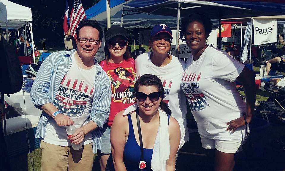 Santander Consumer USA associates at Carry The Load march in Dallas.