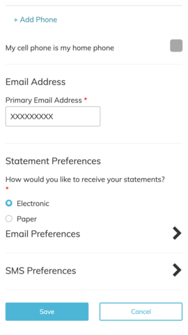 my account settings