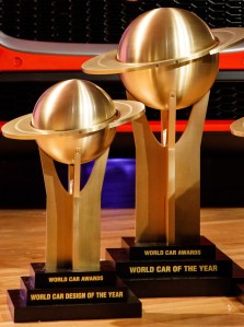 World Car of the Year trophies