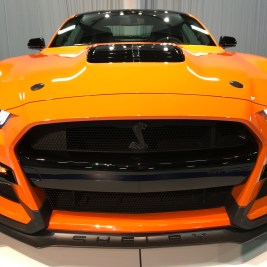 Orange Ford Shelby Mustang