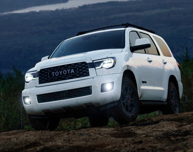 Toyota Sequoia rock climbing