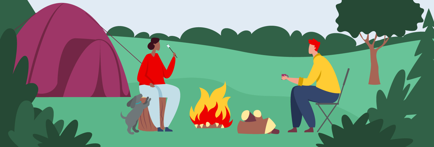 Camping illustration