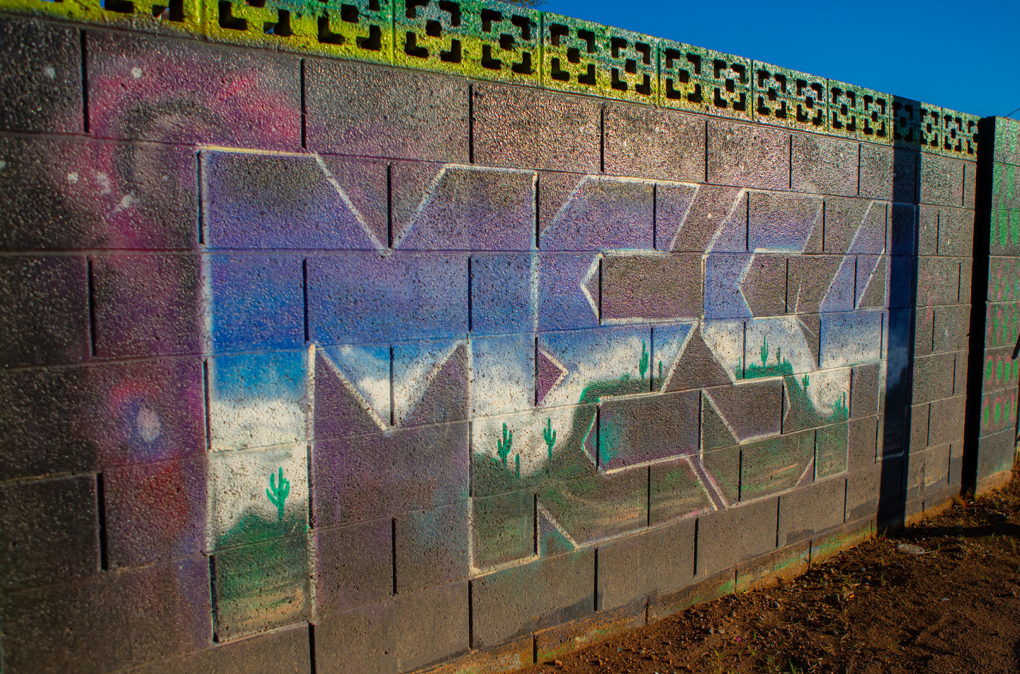 graffiti on a wall that says Mesa