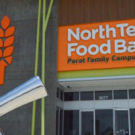 North Texas Food Bank front of building.