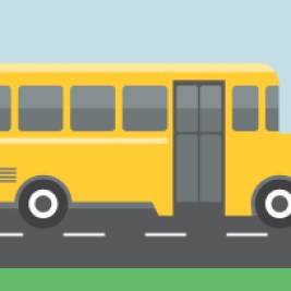 Illustration of side of a school bus