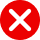 red check mark