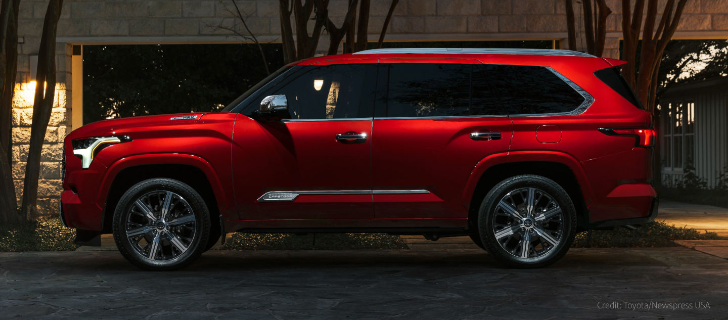 Red Toyota Sequoia
